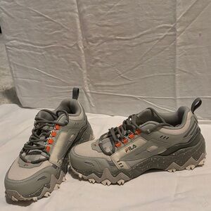 Fila Women’s Athletic Shoes in Gray and Orange